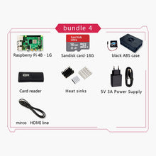 Load image into Gallery viewer, New 2019 Official Original Raspberry Pi 4 Model B Development Board Kit RAM 1G/2G/4G 4 Core CPU 1.5Ghz 3 Speeder Than Pi 3B+